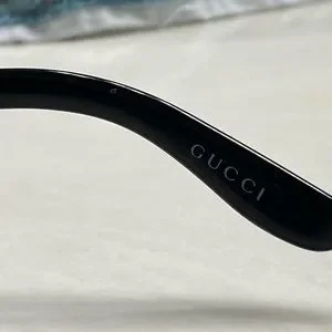 Gucci | Accessories | Gucci Black Sunglasses Wrap Frame Euc  display picture 1